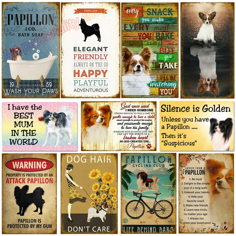 Dog Metal Tin Sign Papillon Co. Bath Soap Funny Poster Cafe Bathroom Kitchen Home Art Wall Decoration Plaque Gift 8X12 Inch
Dog Metal Tin Sign Papillon Co. Bath Soap Funny Poster Cafe Bathroom Kitchen Home Art Wall Decoration Plaque Gift 8X12 Inch