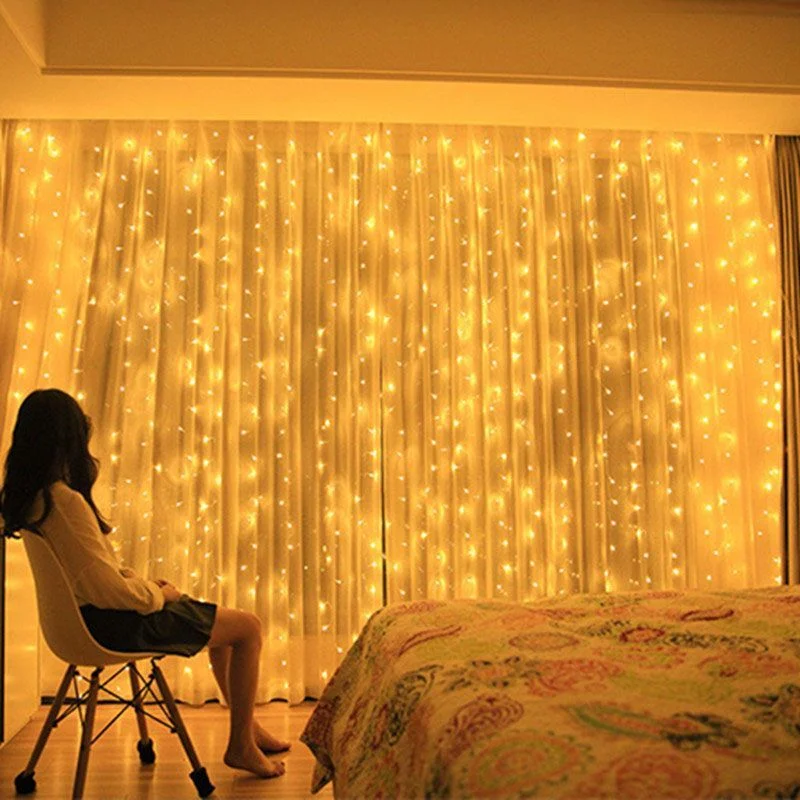3M 4M 6M Curtain LED String Lights Christmas Decarations USB Remote Control Ramadan Lights Wedding Curtain Garland Decoration
3M 4M 6M Curtain LED String Lights Christmas Decarations USB Remote Control Ramadan Lights Wedding Curtain Garland Decoration