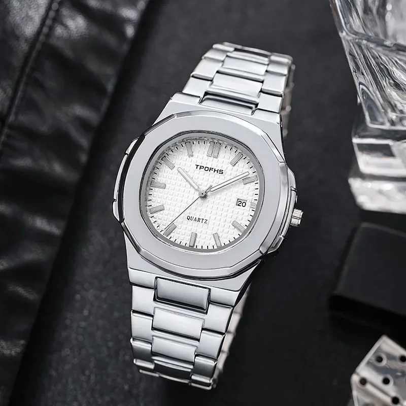 

2024 New Luxury Men Quartz Watches 30M Waterproof Automatic Date Watch Man Stainless Steel Sport Chronograph Watch for Men Clock