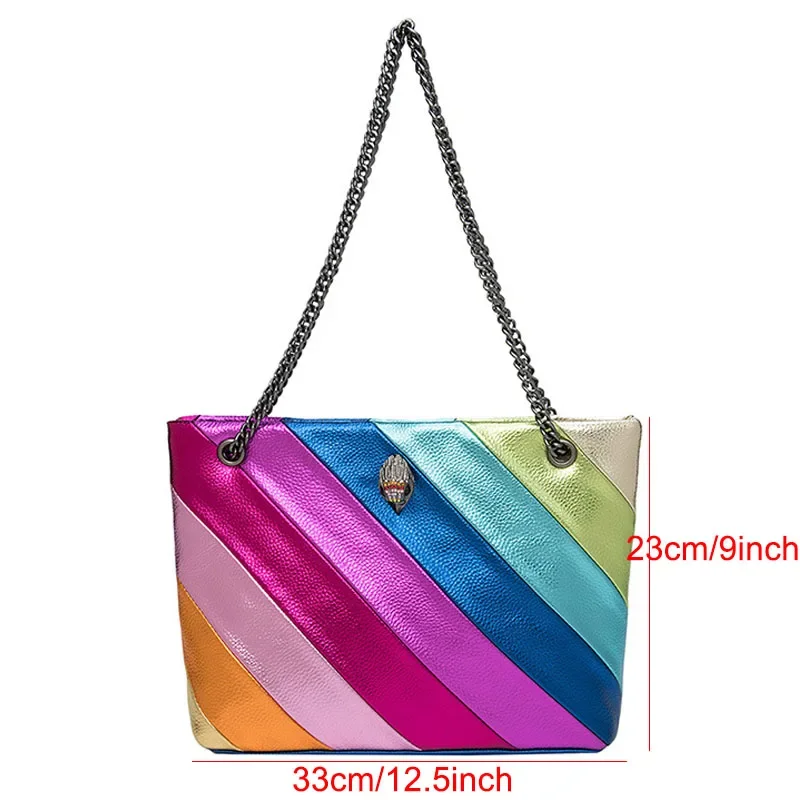KURT GEIGER London New Y2K Brand Rainbow Women Handbag Big Capacity Wave Pattern Eagle Head Bird Bag bags for women
KURT GEIGER London New Y2K Brand Rainbow Women Handbag Big Capacity Wave Pattern Eagle Head Bird Bag bags for women