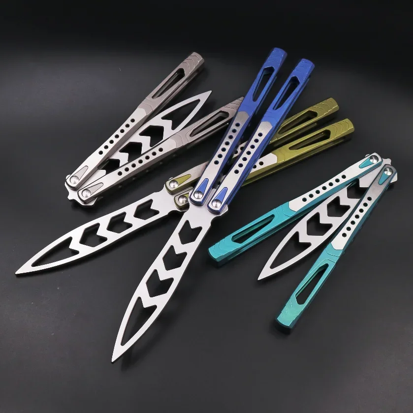 TheOne Archon Balisong Trainer Butterfly Training Knife Channel Titanium Handle D2 Blade Bushings System EDC Tools
TheOne Archon Balisong Trainer Butterfly Training Knife Channel Titanium Handle D2 Blade Bushings System EDC Tools