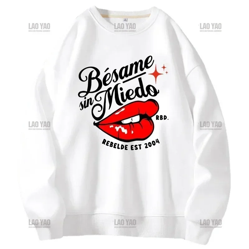 Harajuku RBD Rebel de Tour Merch Besame Sin Miedo пуловер с круглым вырезом свитшоты Mia Colucci концертная уличная одежда
Harajuku RBD Rebel de Tour Merch Besame Sin Miedo пуловер с круглым вырезом свитшоты Mia Colucci концертная уличная одежда