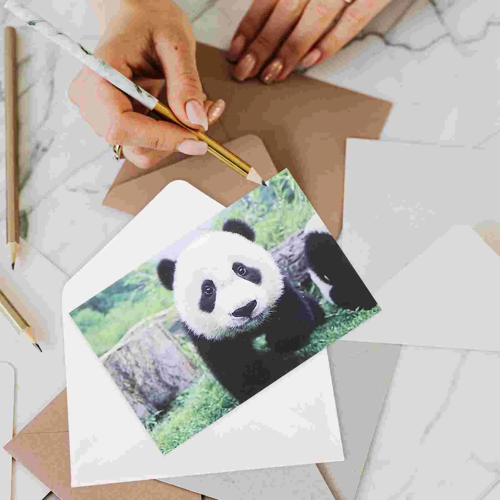 10pcs Adorable Pandas Postcards Animal Photography Series Postcard Great for Baby Showers Thanksgiving Gift
10pcs Adorable Pandas Postcards Animal Photography Series Postcard Great for Baby Showers Thanksgiving Gift