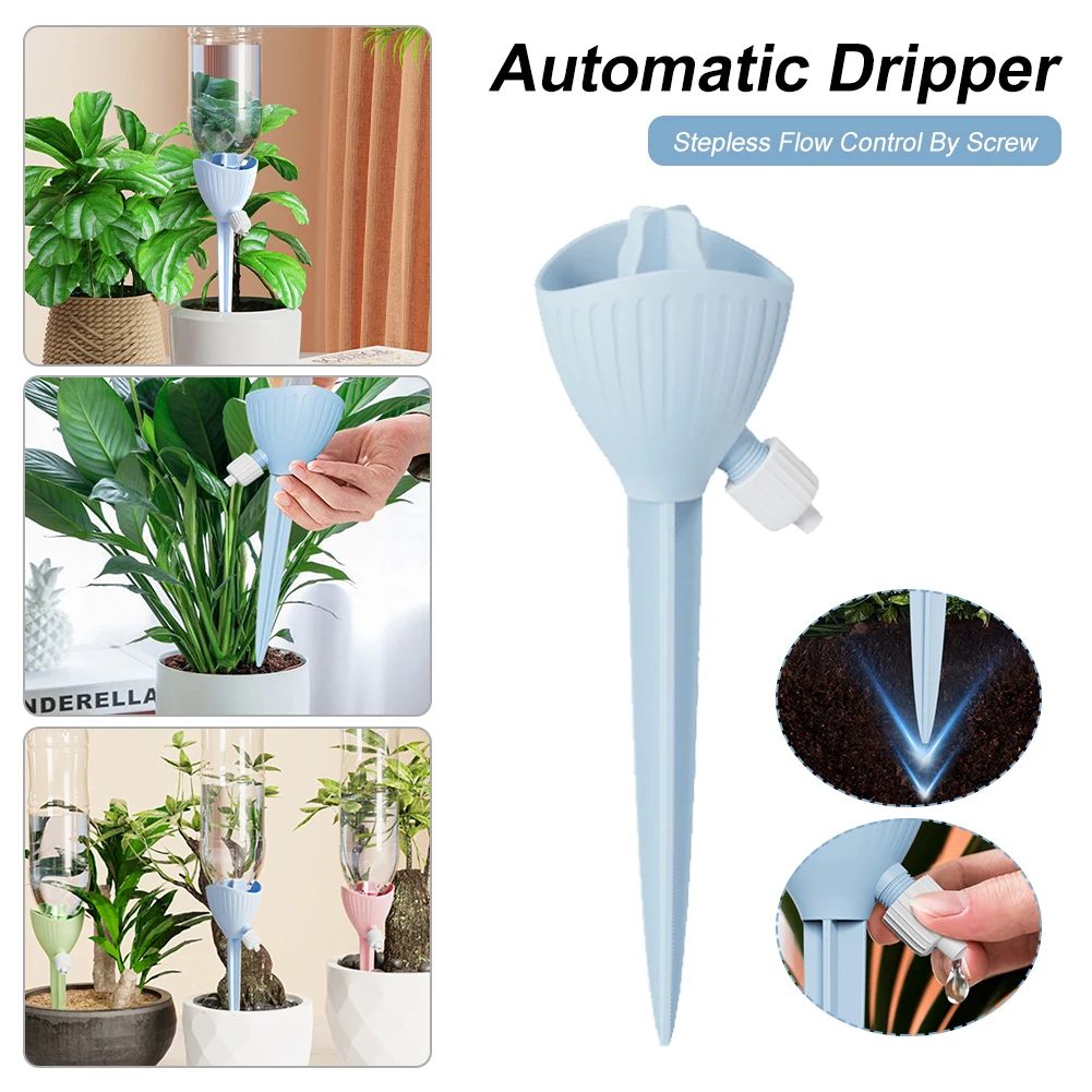 Self Plant Watering Spikes Automatic Dripper Drip Irrigation System With Adjustable Control Valve For Indoor Potted Plant Garden
Self Plant Watering Spikes Automatic Dripper Drip Irrigation System With Adjustable Control Valve For Indoor Potted Plant Garden