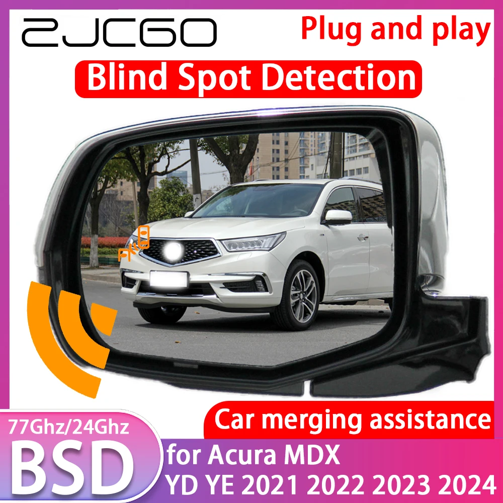 

ZJCGO for Acura MDX YD YE 2021 2022 2023 2024 Blind Spot Detection Car BSD BSA BSM System Driving Warning Radar Alert Mirror