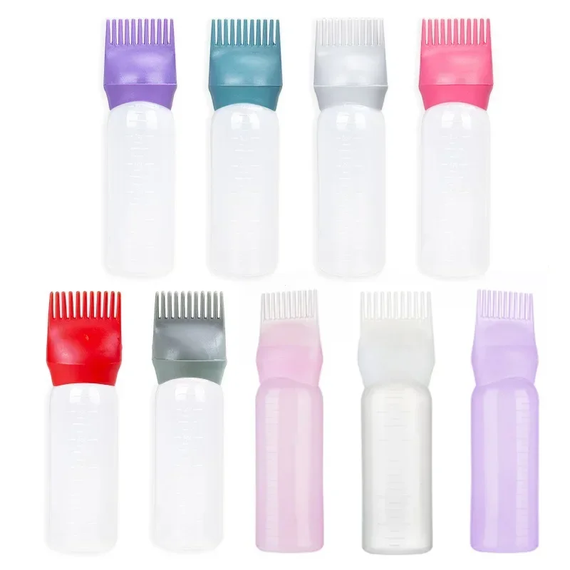 

1Pc 120ml Plastic Hair Oil Applicator Bottle Hairdressing Shampoo Bottle Hair Dye Refillable Bottle Hair Coloring Styling Tools