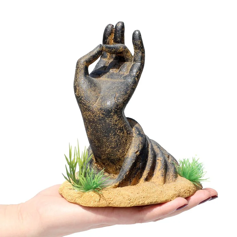 Fortune Luck Aquarium Ancient Stone Buddha Jade Hand Resin Ornament Figurines Fish Tank Landscaping Ornament Decoration Accessor
Fortune Luck Aquarium Ancient Stone Buddha Jade Hand Resin Ornament Figurines Fish Tank Landscaping Ornament Decoration Accessor