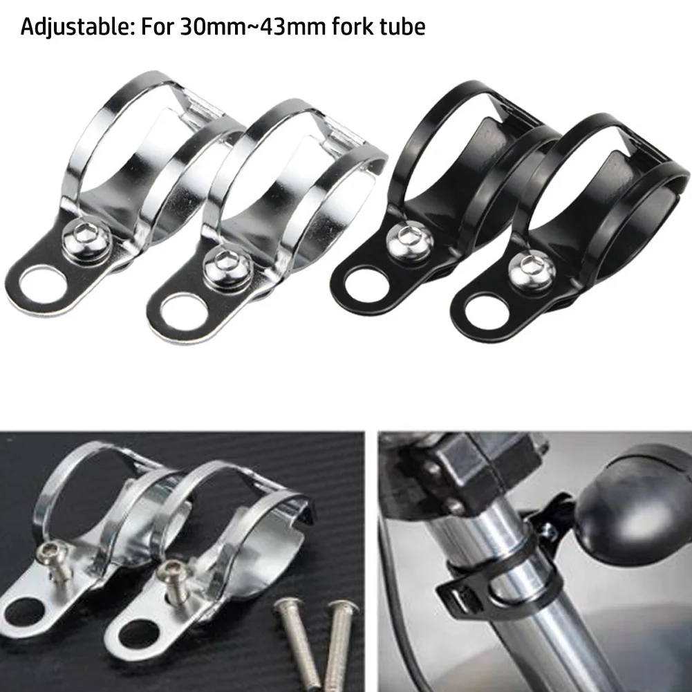 2pc Motorcycle Turn Signal Light Mount Bracket 30-43mm For Motorbike Front Fork Complete Kit Used To Relocate The Turn Signal Li
2pc Motorcycle Turn Signal Light Mount Bracket 30-43mm For Motorbike Front Fork Complete Kit Used To Relocate The Turn Signal Li