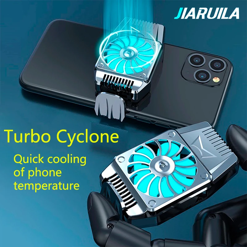 

Universal Portable Mini Mobile Phone Cooling Radiator Charging Cooling Artifact Cell Phone Turbo Hurricane Game Cooler