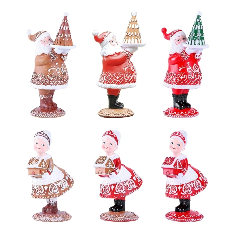 

Christmas Lovely Couple Gift Boxes Statue Ornament Outdoor Resin Fun Figurine Sculpture Decor Birthday Gift Knick-knacks P15F