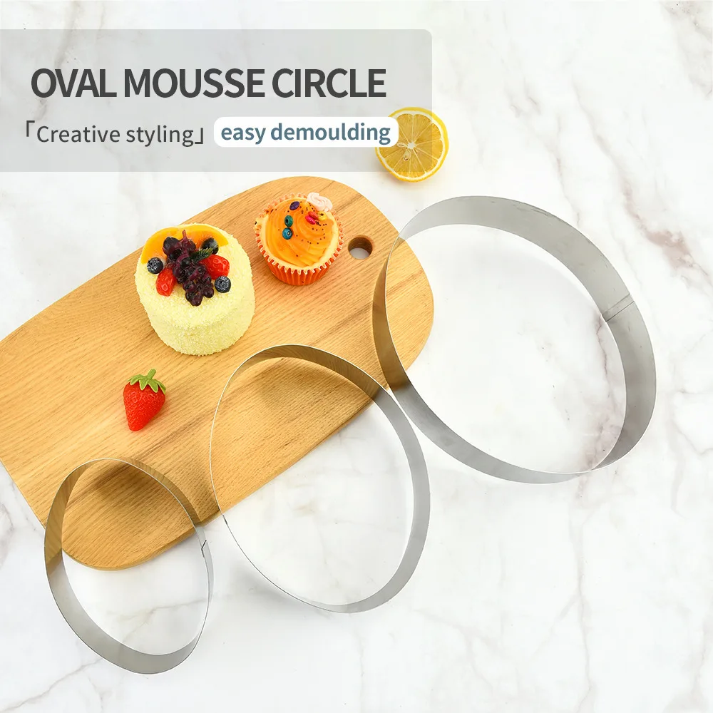 Oval Stainless Steel Mousse Ring Mold 3 Piece Set Multilayer Cake DIY Making Tool Birthday Wedding Home Party Cake Baking Mold
Oval Stainless Steel Mousse Ring Mold 3 Piece Set Multilayer Cake DIY Making Tool Birthday Wedding Home Party Cake Baking Mold