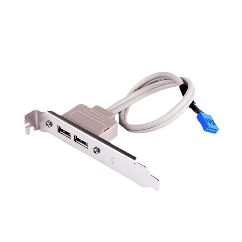 Y1UB 9-контактный 2 порта USB 2.0 Женский разъем на задней панели Кабель-адаптер Длина 30 см
Y1UB 9-контактный 2 порта USB 2.0 Женский разъем на задней панели Кабель-адаптер Длина 30 см