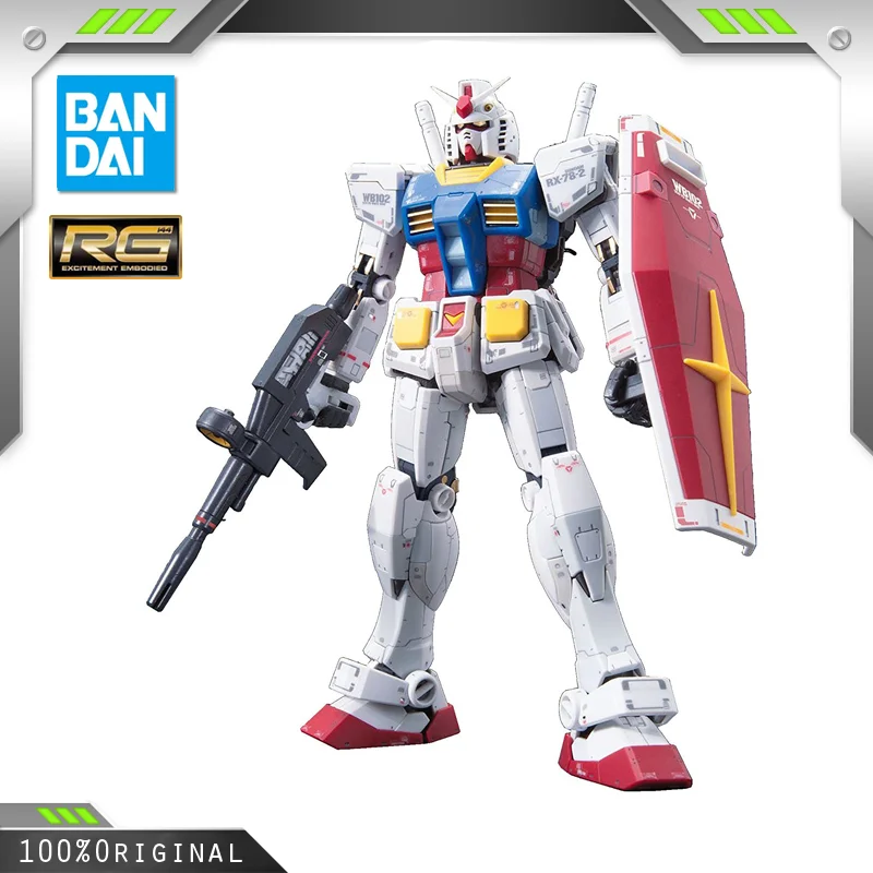 

BANDAI Anime RG 1/144 RX-78-2 Gundam New Mobile Report Gundam Wing Assembly Plastic Model Kit Action Toy Figures Gift