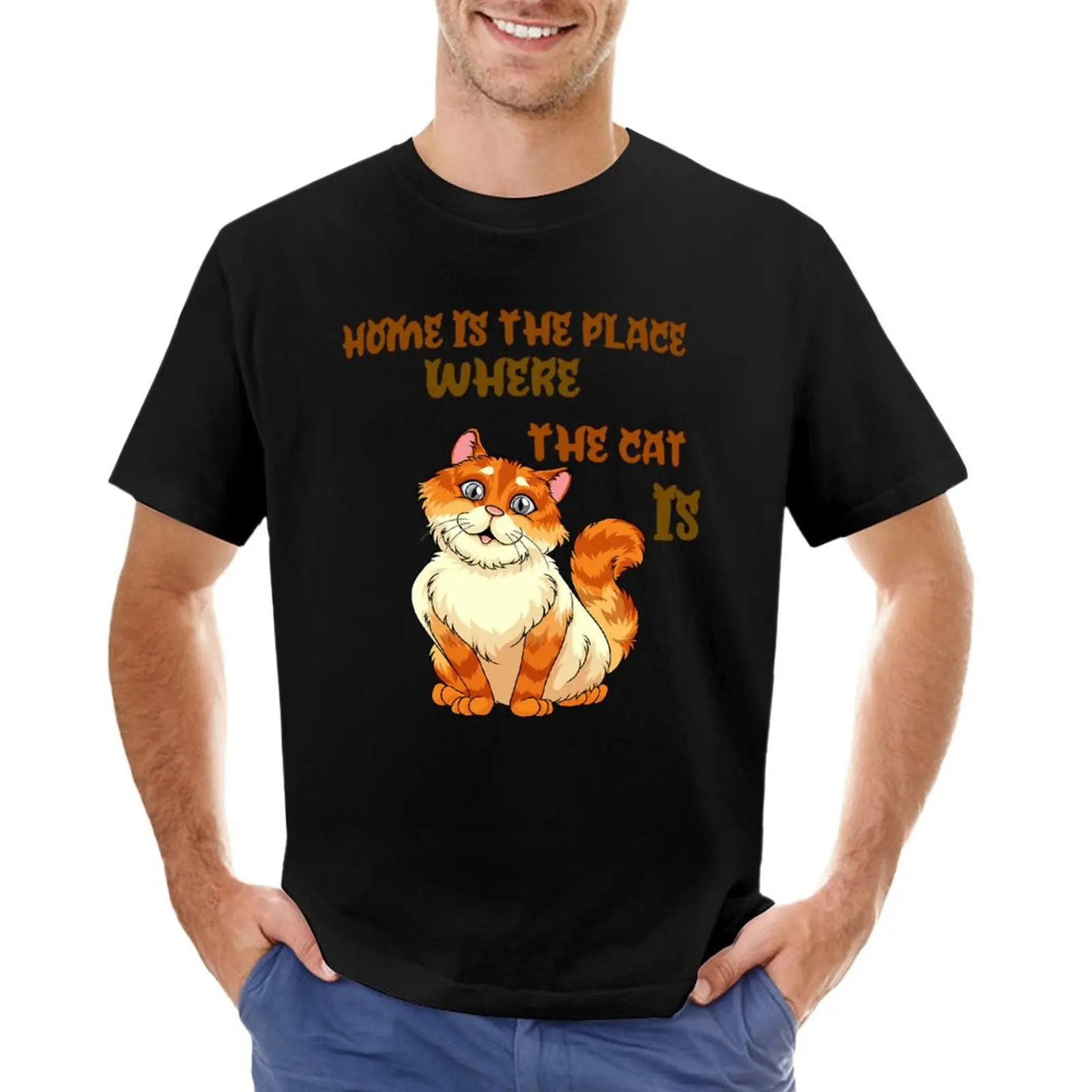 Home is the place where the cat isT T-Shirt oversized t shirts tshirts for men 
Home is the place where the cat isT T-Shirt oversized t shirts tshirts for men