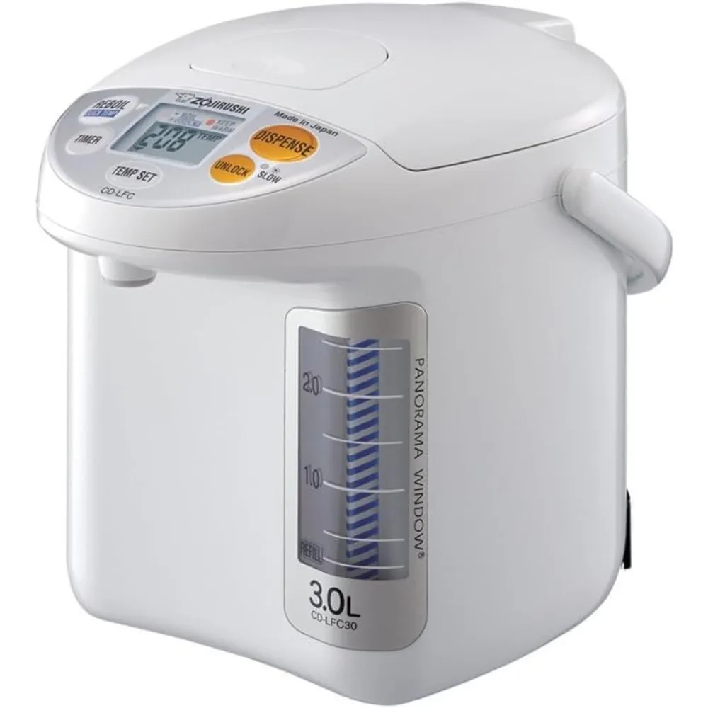 

Zojirushi CD-LFC30 Panorama Window Micom Water Boiler and Warmer, 101 oz/3.0 L, White