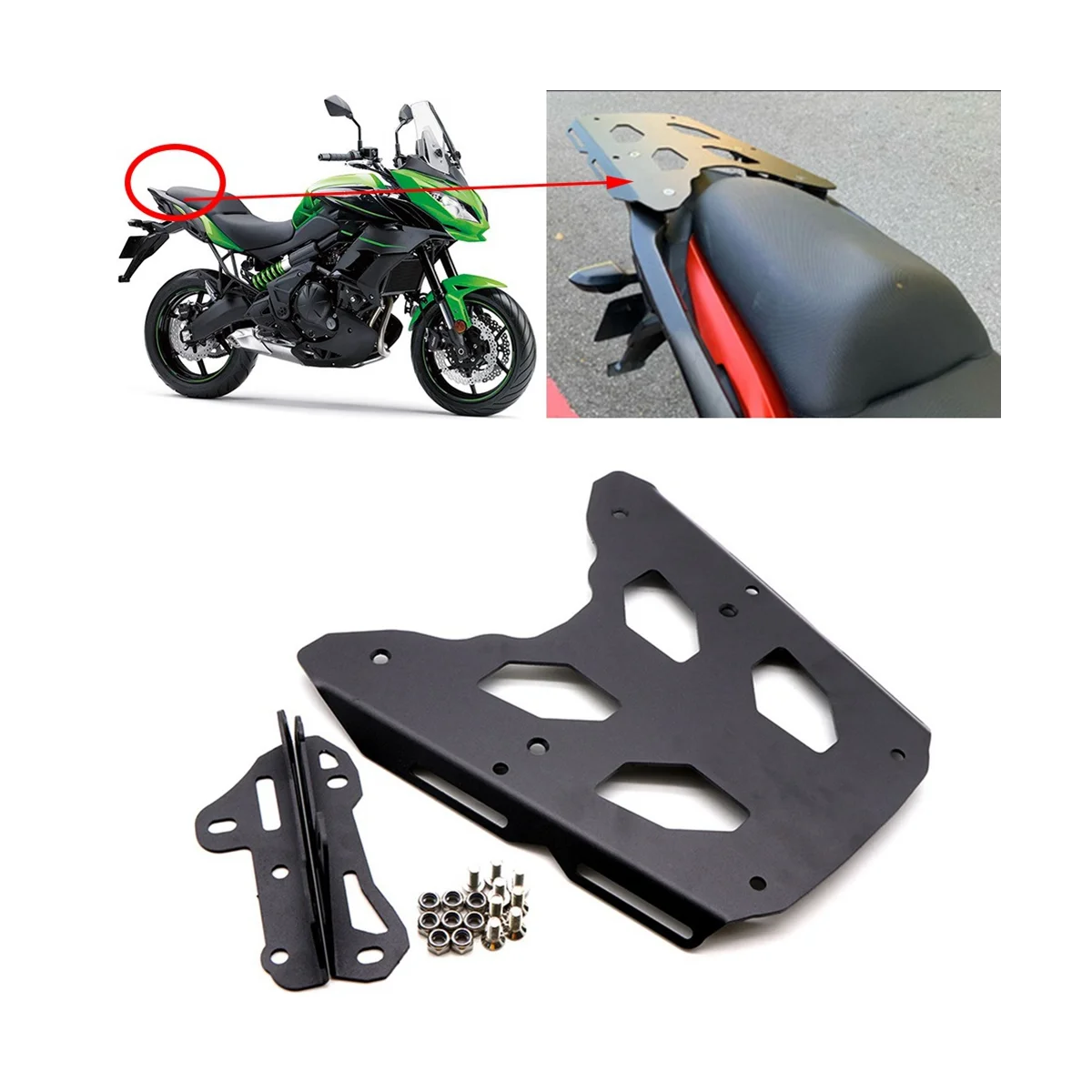 

Задняя багажная стойка для мотоцикла, поддерживающая полка, держатель для багажника KAWASAKI VERSYS 650 Versys650