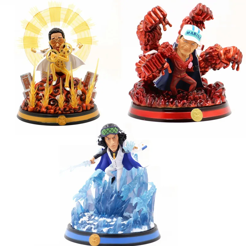 New One Piece Figure Three Admirals of The Navy Sakazuki Kuzan Borsalino Action Figure pvc Collection Model Gift Toy
New One Piece Figure Three Admirals of The Navy Sakazuki Kuzan Borsalino Action Figure pvc Collection Model Gift Toy