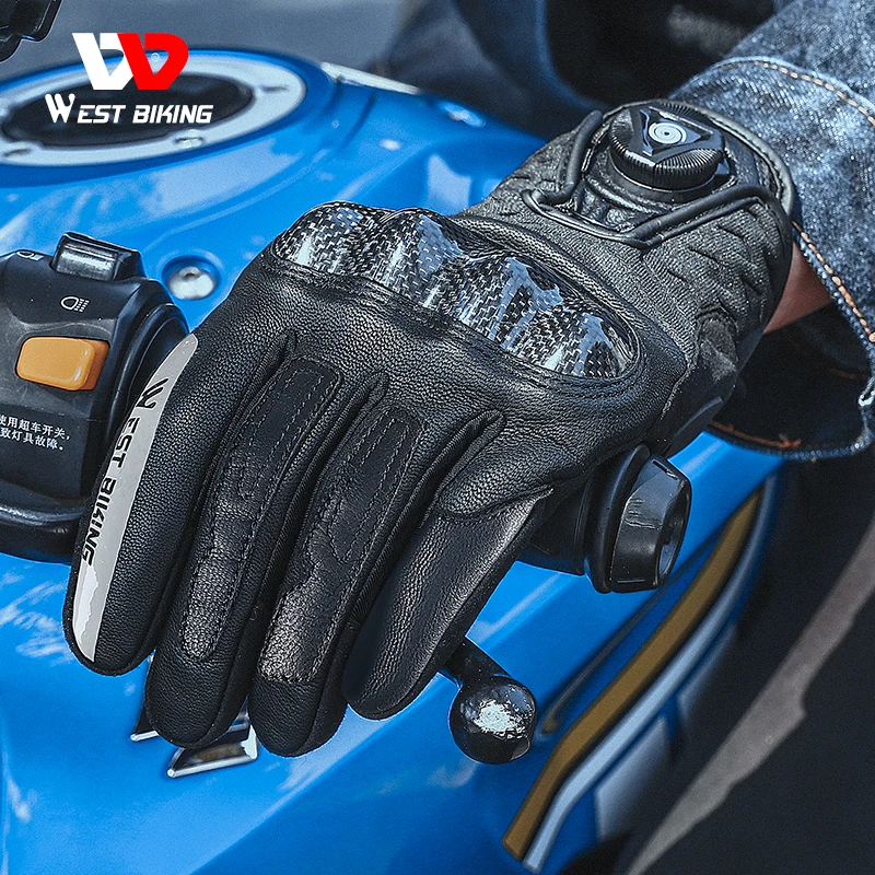 WEST BIKING Motorcycle Gloves Genuine Leather Motocross Gloves Touch Screen Sport MTB Bicycle Cycling Motorbike Tactical Gloves
WEST BIKING Motorcycle Gloves Genuine Leather Motocross Gloves Touch Screen Sport MTB Bicycle Cycling Motorbike Tactical Gloves