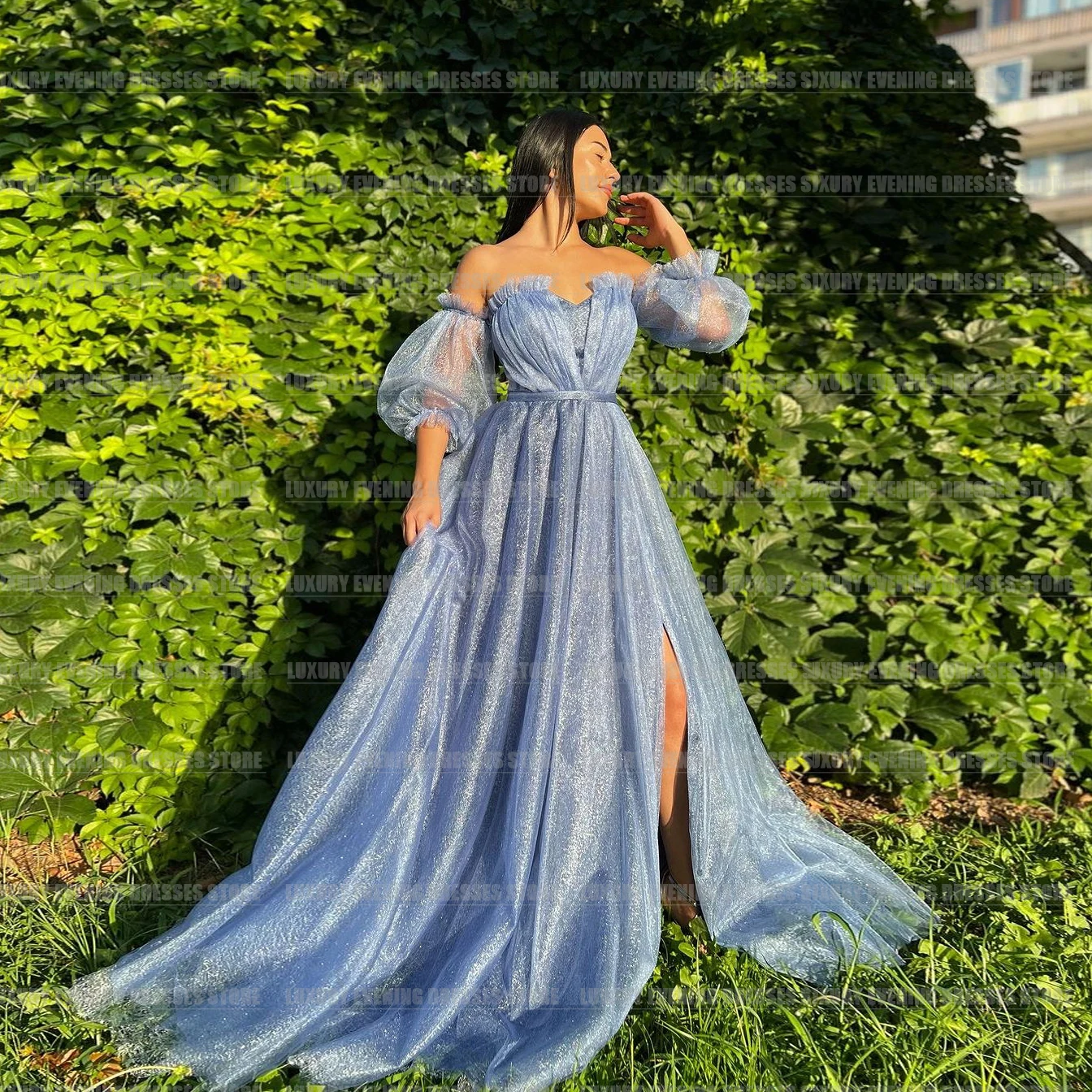 Gorgeous Elegant Glitter Evening Dresses A Line For Woman Sparkle Sweetheart Sexy Side Split Puff Sleeve Formal Party Prom Gowns
Gorgeous Elegant Glitter Evening Dresses A Line For Woman Sparkle Sweetheart Sexy Side Split Puff Sleeve Formal Party Prom Gowns