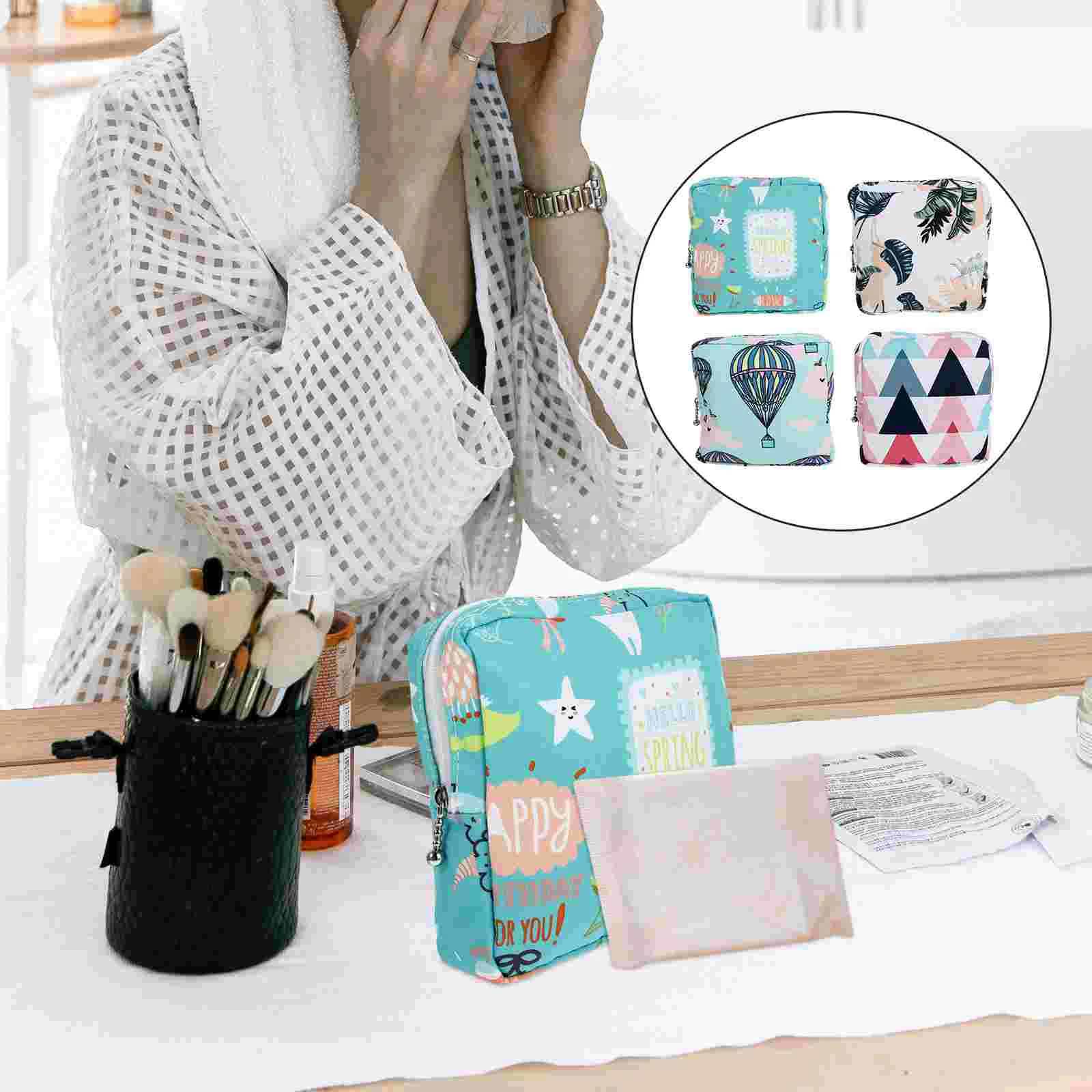 4 Pcs Sanitary Napkin Storage Bag Change Small Diaper Handbags Pad Multi-function Portable Women Purse Tampons
4 Pcs Sanitary Napkin Storage Bag Change Small Diaper Handbags Pad Multi-function Portable Women Purse Tampons