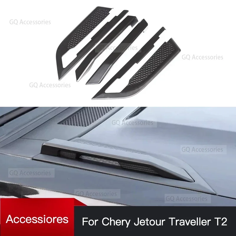 

Декоративные аксессуары для капота автомобиля, подходит для Chery Jetour Traveler T2 2023 2024 Jetour T2, модифицированный защитный чехол для ручки капота
