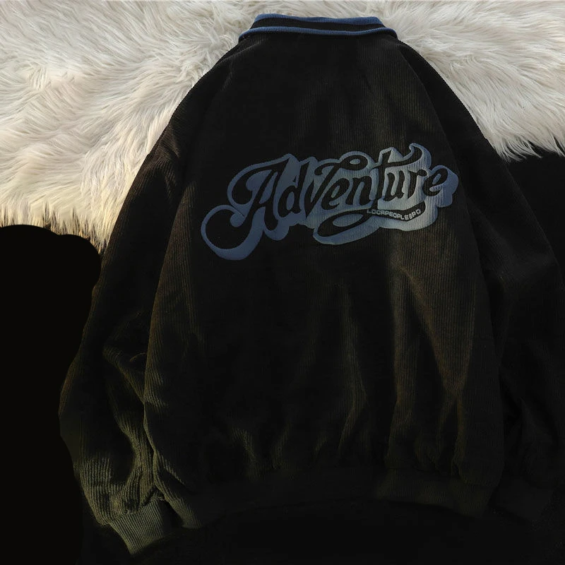 Japanese Harajuku style new baseball uniform 2022 spring and autumn men and women corduroy letter printing jacket tide top
Japanese Harajuku style new baseball uniform 2022 spring and autumn men and women corduroy letter printing jacket tide top