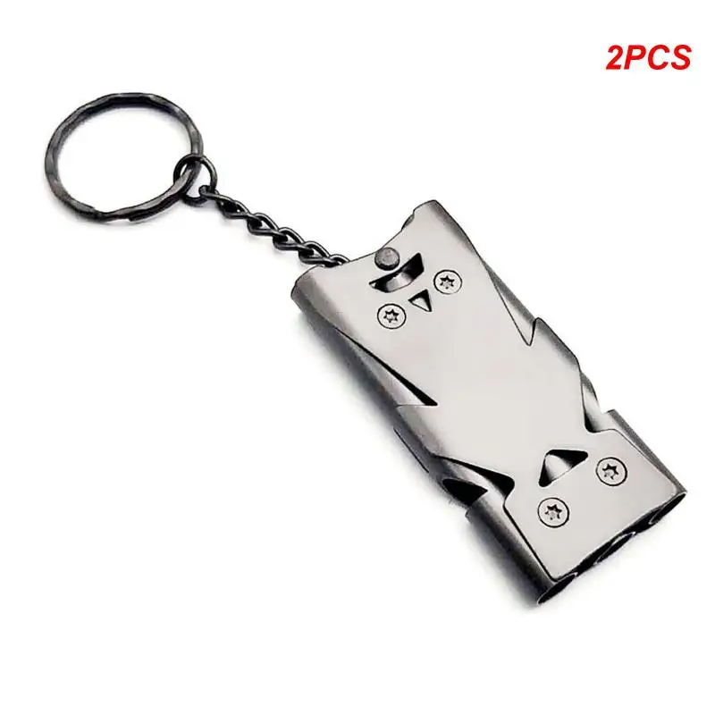 2PCS Portable Outdoor Whistle 180 High Decibels Triple Pipe Aluminum Alloy Stainless Camping Hiking Survival Cheerleading
2PCS Portable Outdoor Whistle 180 High Decibels Triple Pipe Aluminum Alloy Stainless Camping Hiking Survival Cheerleading