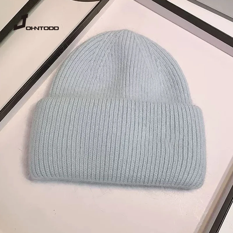 New Women's Hats Winter Thick Warm Knitted Hats Solid Color Letter Soft Rabbit Hair Skullies Beanies
New Women's Hats Winter Thick Warm Knitted Hats Solid Color Letter Soft Rabbit Hair Skullies Beanies