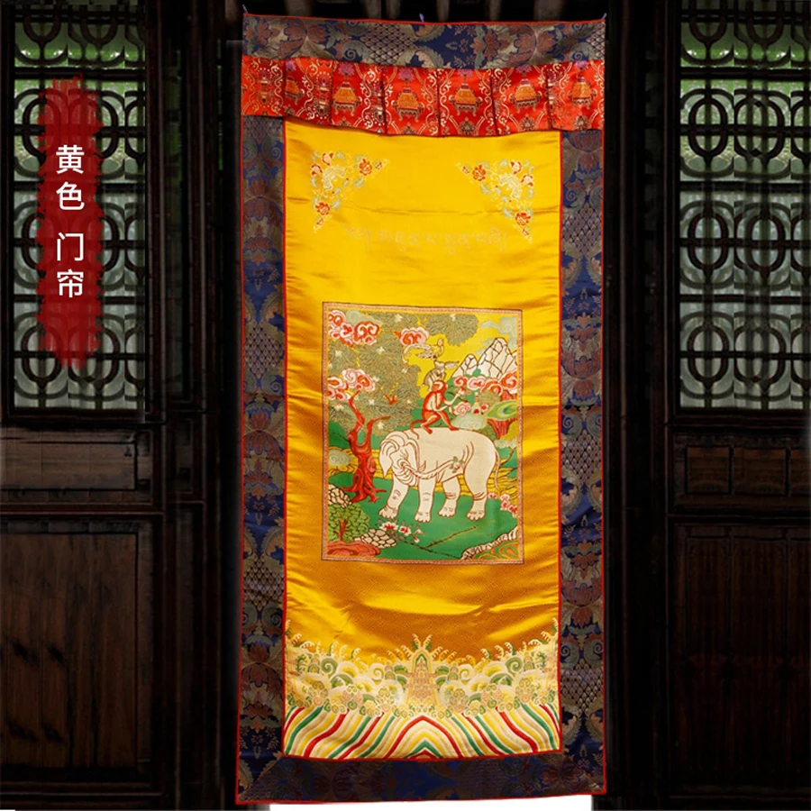 Wholesale Buddhist supplies Buddhism India Tibet Auspicious holy Elephant Embroidery Tapestry wall Door Partition curtain
Wholesale Buddhist supplies Buddhism India Tibet Auspicious holy Elephant Embroidery Tapestry wall Door Partition curtain