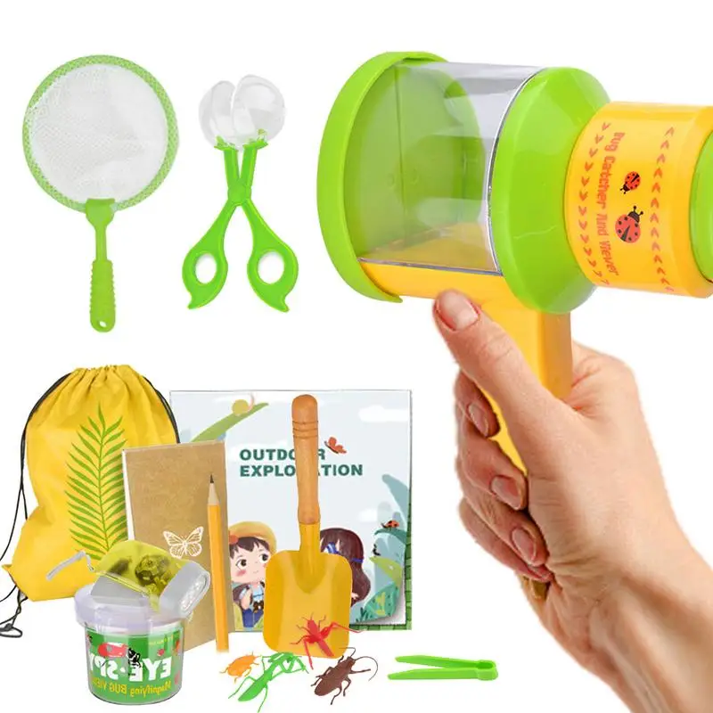 Bugs Catcher Educational Kids Insect Catching Toy Set Insect Observation Bugs Catcher Kit With Butterfly Net Hand-Crank
Bugs Catcher Educational Kids Insect Catching Toy Set Insect Observation Bugs Catcher Kit With Butterfly Net Hand-Crank