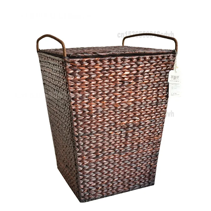 

Nordic Dirty Clothes Basket Rattan Braided Storage Large Storage Box Household Laundry Basket Clutter Sorting Solution