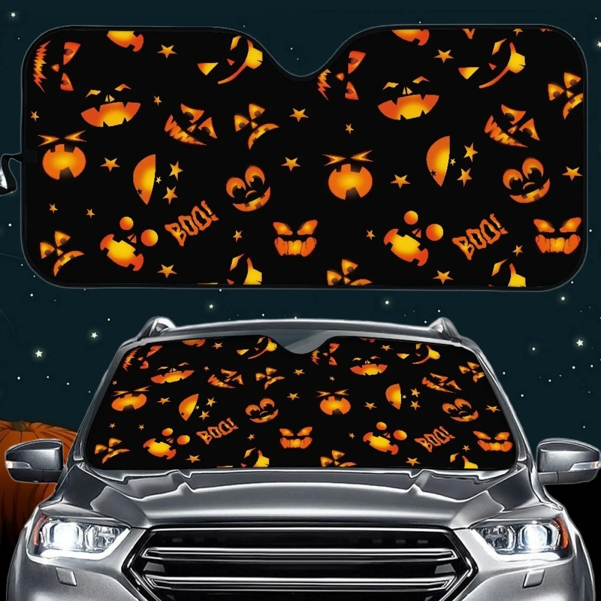Pumpkin Skull/Castle/Cat Windshield Cover Auto Sun Shade Scary Halloween Decor Car Accessories Sedan Outdoor Protector Sunshade
Pumpkin Skull/Castle/Cat Windshield Cover Auto Sun Shade Scary Halloween Decor Car Accessories Sedan Outdoor Protector Sunshade