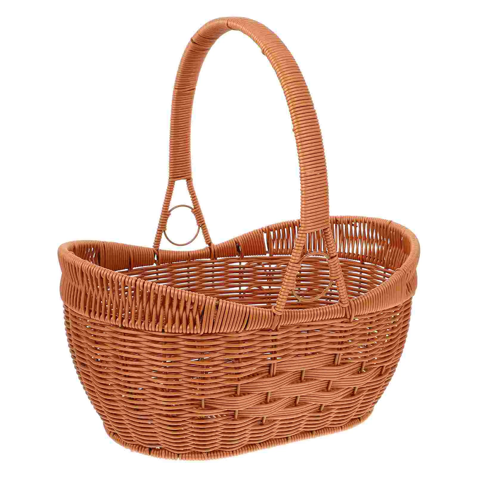 Reusable Hand-held Picnic Basket Woven Basket Fruit Egg Storage Basket Home Picnic Basket
Reusable Hand-held Picnic Basket Woven Basket Fruit Egg Storage Basket Home Picnic Basket