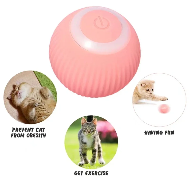 

Забавный мяч, электрическая игрушка, вращающиеся случайные игрушки для домашних животных, собака, цветной волнистый Кот, Бобер, танцующие движущиеся кошки для