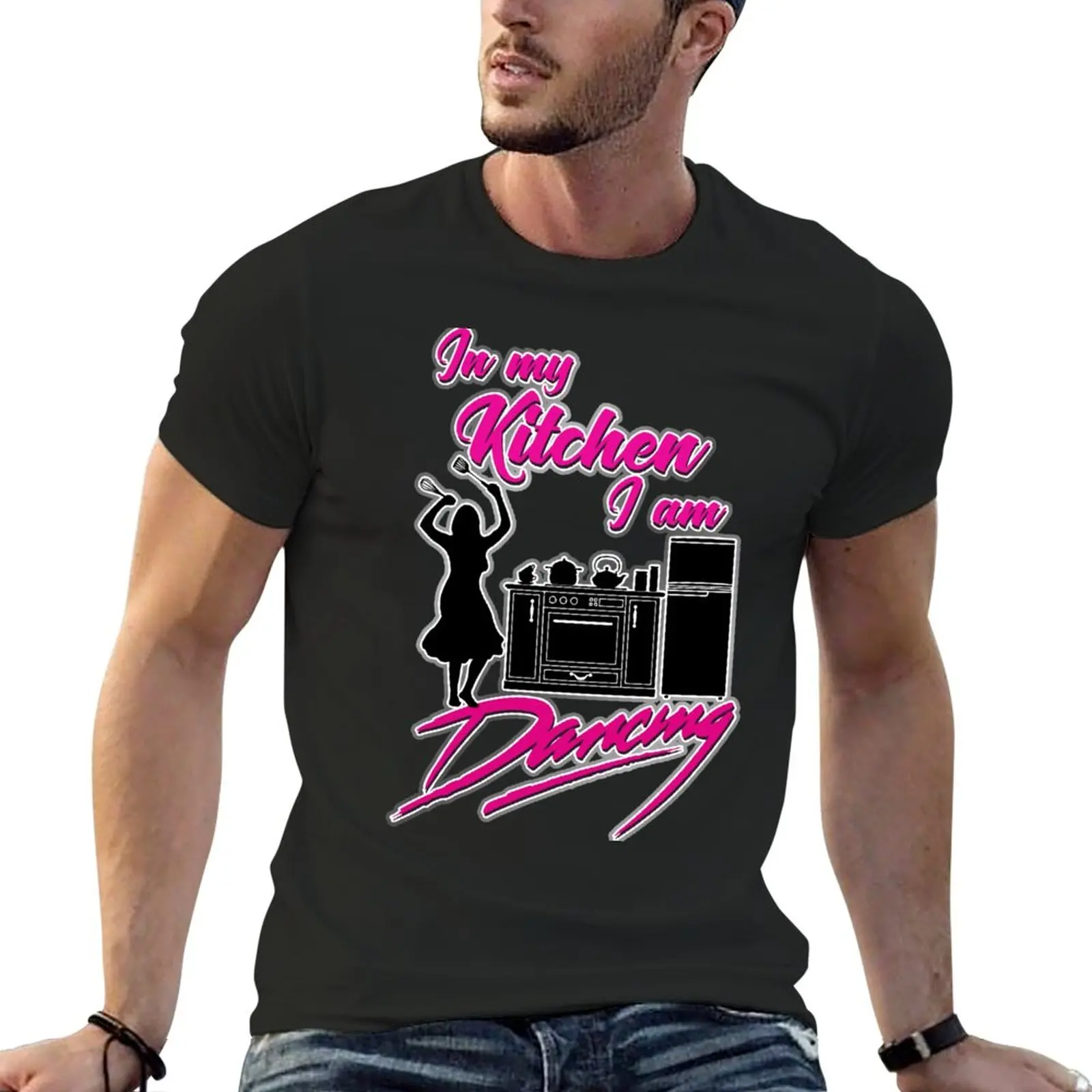 

In my kitchen, im dancing. T-Shirt blacks oversizeds Short sleeve tee oversized tshirts for men