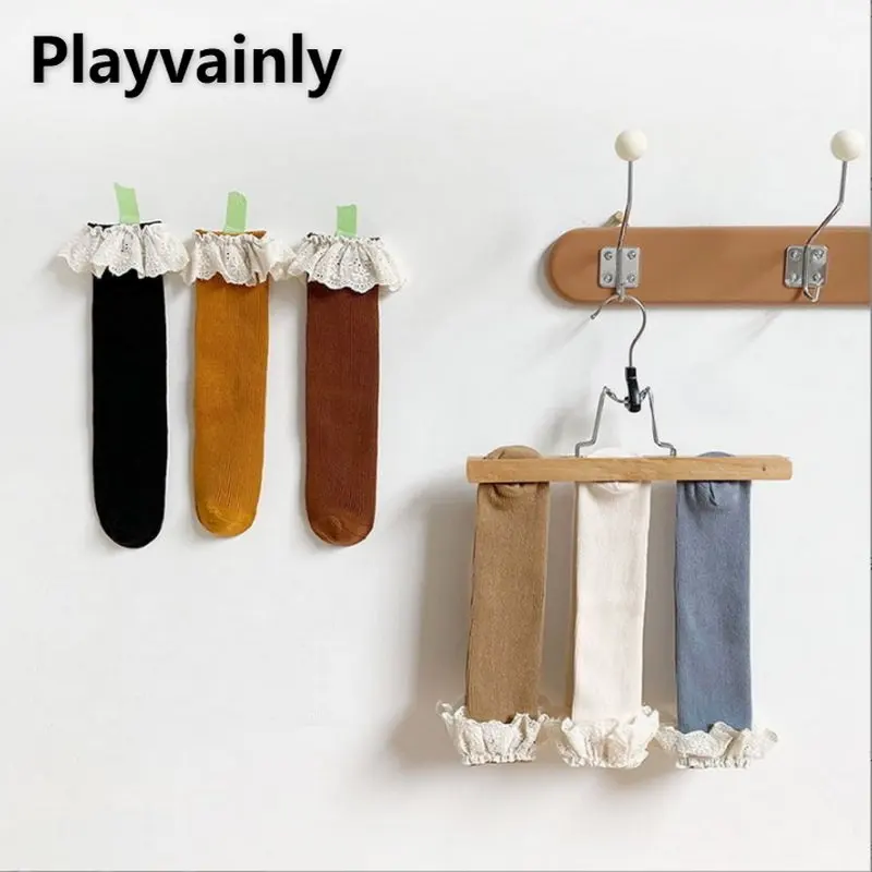 Autumn Stockings Baby Girls Socks Lace solid color stack socks Cotton Long tube baby socks Children Socks E3002
Autumn Stockings Baby Girls Socks Lace solid color stack socks Cotton Long tube baby socks Children Socks E3002