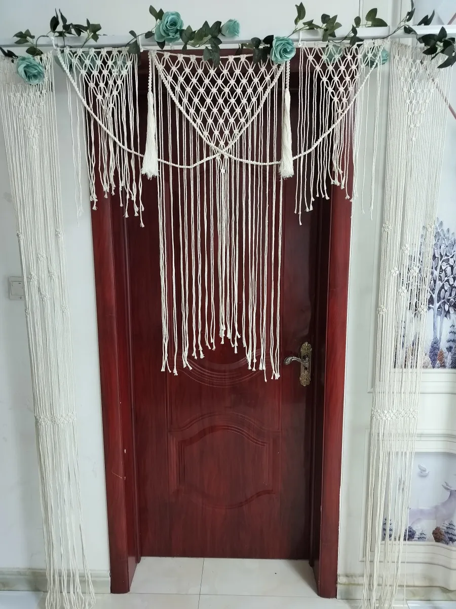 Large Macrame Arch Curtain - Boho Wedding Backdrop 6 Sad4d2c0a5b984eb19aa1d93fe3d56a00u