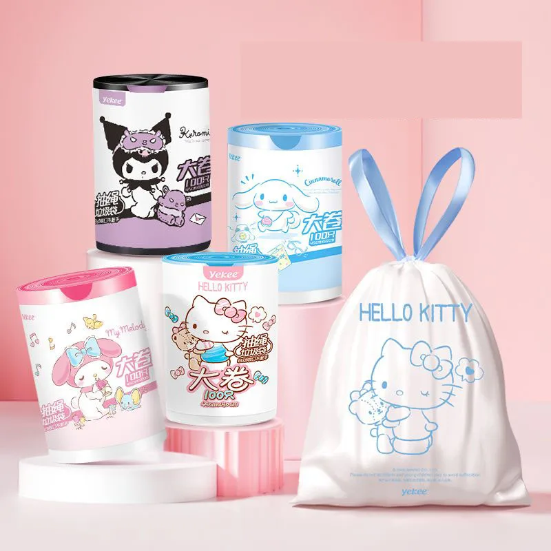 Sanrio Kawaii Anime Hello Kitty Y2K Drawstring Printed Garbage Bag Cute Thickened Portable Large Dormitory Plastic Bag Kids Toys
Sanrio Kawaii Anime Hello Kitty Y2K Drawstring Printed Garbage Bag Cute Thickened Portable Large Dormitory Plastic Bag Kids Toys