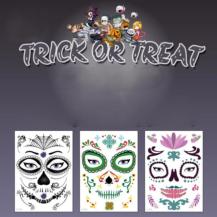 Размер: 21 х1, 5 см, водостойкая наклейка на лицо для Хэллоуина, маскарада, временная татуировка-наклейка на день мексиканских мертвецов
Размер: 21 х1, 5 см, водостойкая наклейка на лицо для Хэллоуина, маскарада, временная татуировка-наклейка на день мексиканских мертвецов