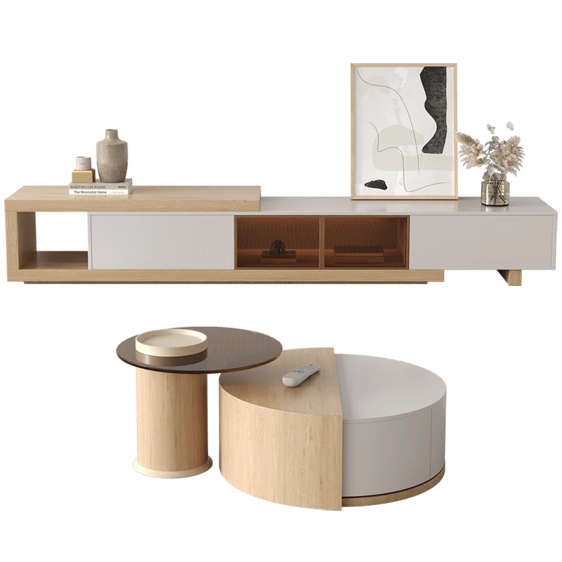 Wood Color Solid Wood Coffee Table TV Cabinet Modern Minimalist Living Room Size round Tea Table Coffee Table TV Cabinet
Wood Color Solid Wood Coffee Table TV Cabinet Modern Minimalist Living Room Size round Tea Table Coffee Table TV Cabinet