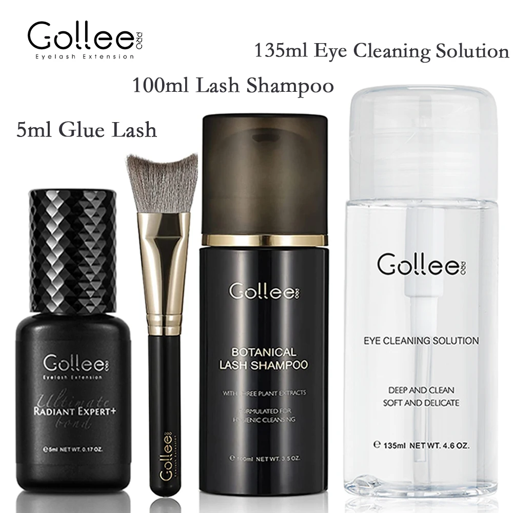 

Gollee Eyelash Extension Glue 0.5s Lash Foam Shampoo Makeup Clean Eyelash Cleaning Solution Dust Oil Lash Extension Supplies