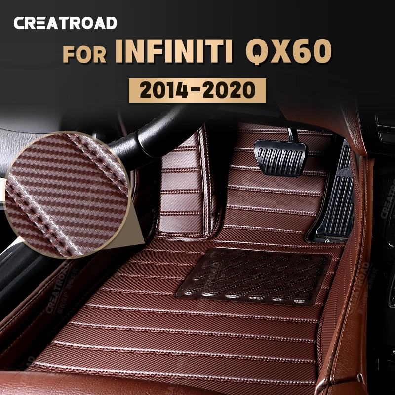 Напольные коврики из углеродного волокна на заказ для Infiniti QX60 2014-2020 15 16 17 18 19, накладка на коврик, аксессуары для интерьера автомобиля
Напольные коврики из углеродного волокна на заказ для Infiniti QX60 2014-2020 15 16 17 18 19, накладка на коврик, аксессуары для интерьера автомобиля