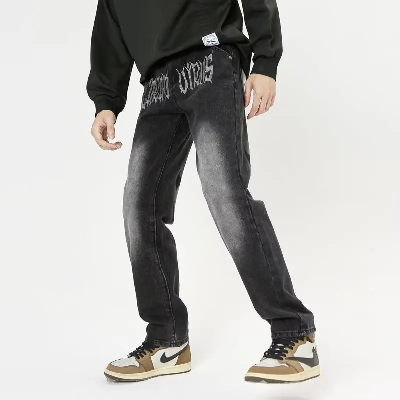 Gothic Hip Hop Jeans Pants Men Fashion Letter Print Male Denim Trousers Streetwear Casual Harajuku Korean Jeans Pantalon Homme
Gothic Hip Hop Jeans Pants Men Fashion Letter Print Male Denim Trousers Streetwear Casual Harajuku Korean Jeans Pantalon Homme