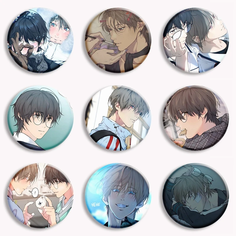 

Lost in The Cloud BL Anime Button Pin Cartoon Skylar Cirrus Art Brooch Badge Backpack Decor Accessories Student Stationery 58mm