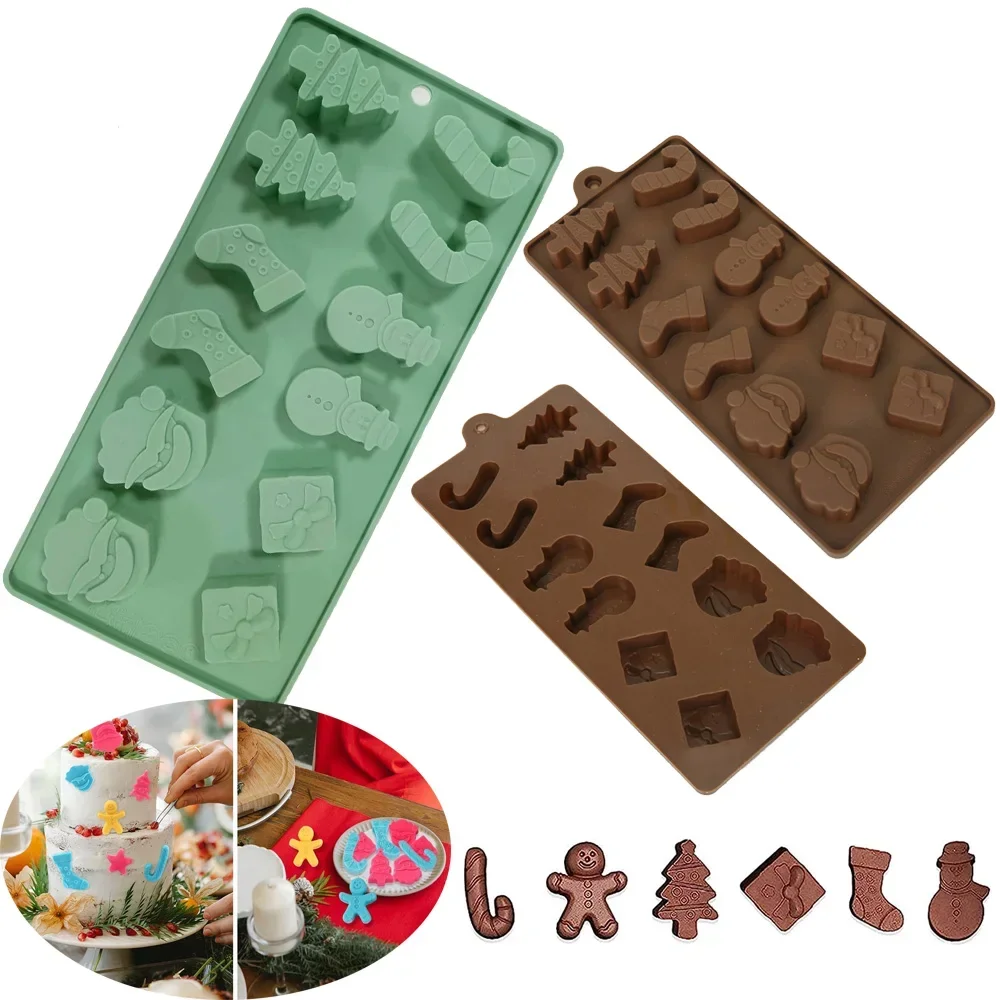 Christmas Mold Silicone Chocolate Cake Biscuit 3D DIY Snowman Tree Handmade Kitchen Baking Tools Accessories Bakeware
Christmas Mold Silicone Chocolate Cake Biscuit 3D DIY Snowman Tree Handmade Kitchen Baking Tools Accessories Bakeware