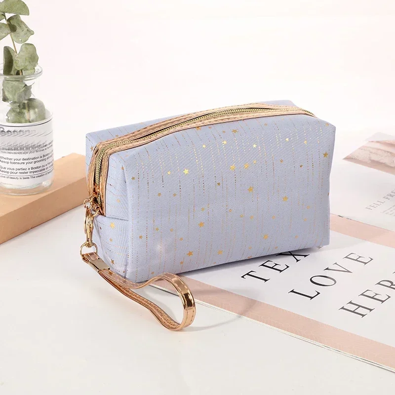 

Women Paillette Stars Cosmetic Bag Make Up Pouch Wash Toiletry Bags Travel Ladies Makeup Box Bag Tampon Holder Organizer Bags