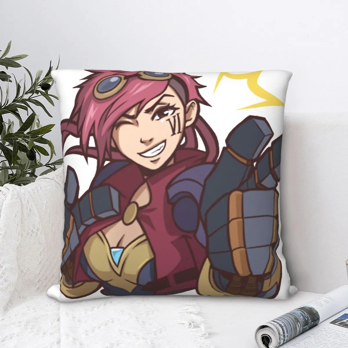 Vi - LoL Throw Pillow Case Arcane League of Legends Cushion For Home Sofa Chair Decorative Hug Pillowcase
Vi - LoL Throw Pillow Case Arcane League of Legends Cushion For Home Sofa Chair Decorative Hug Pillowcase