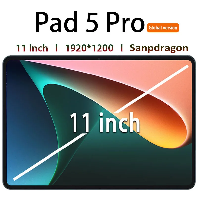 Pad 5 Android 10 Snapdragon 865 Tablet PC 8800mAh Google Play 11Inch WIFI 12GB 512GB Laptop WPS Office 13+24MP Global Version |