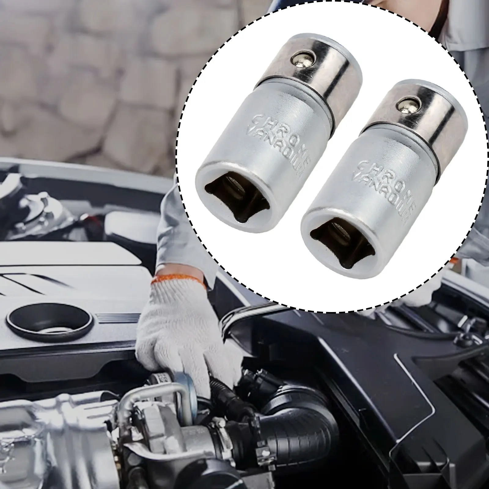 Efficient And Durable Socket Bits Converter Screwdriver Holder 2PCS 14 Square Drive To 14 Hex Shank For DIY Projects
Efficient And Durable Socket Bits Converter Screwdriver Holder 2PCS 14 Square Drive To 14 Hex Shank For DIY Projects