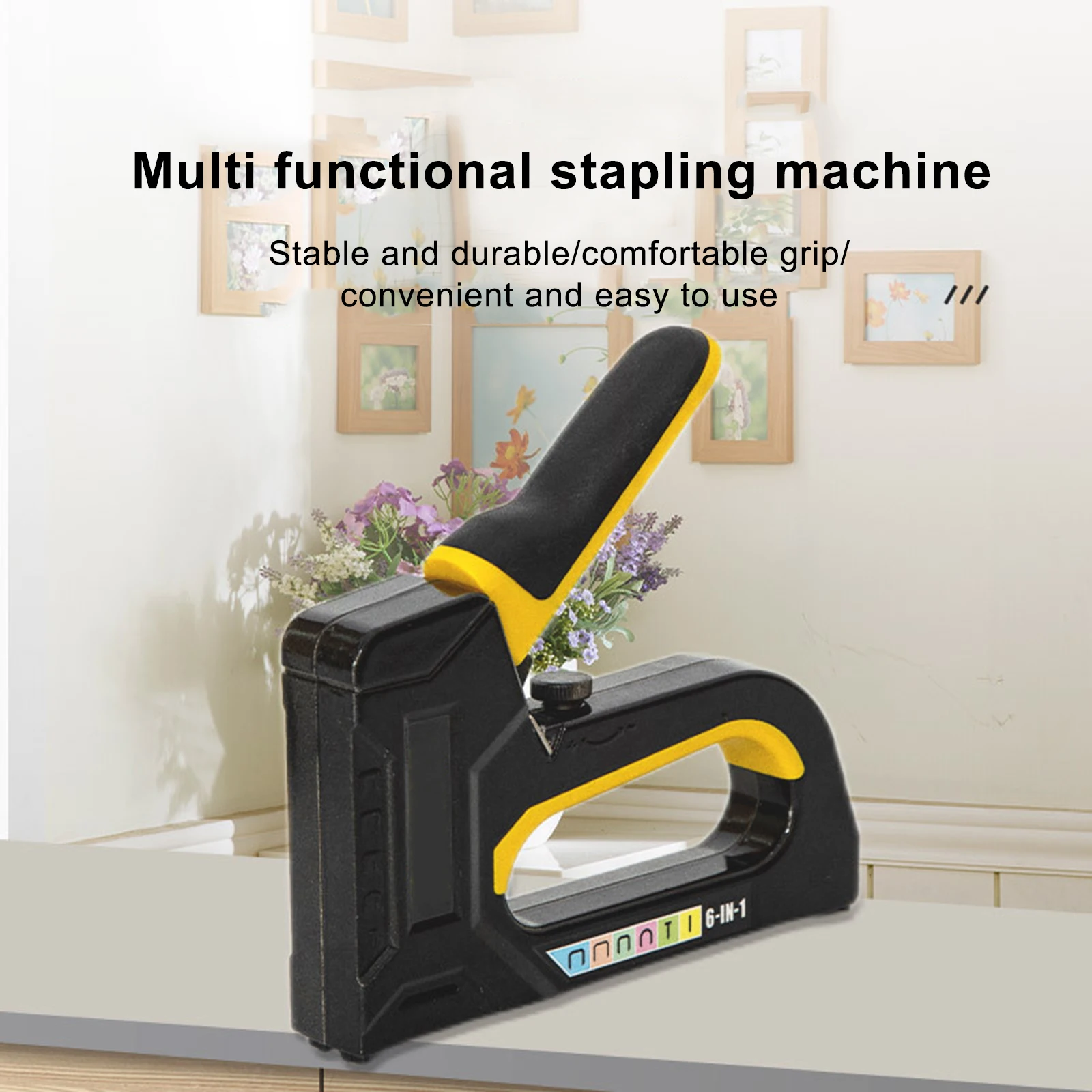 6 in 1 Stapler Nail Gun Manual Staple Gun Stapler Furniture Nailer Tool Heavy Duty Stapler For Woodworking and DIY Home Decora
6 in 1 Stapler Nail Gun Manual Staple Gun Stapler Furniture Nailer Tool Heavy Duty Stapler For Woodworking and DIY Home Decora